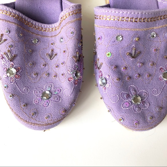 Coldwater Creek Sequin Espadrille Wedge Sandals - Picture 7 of 7